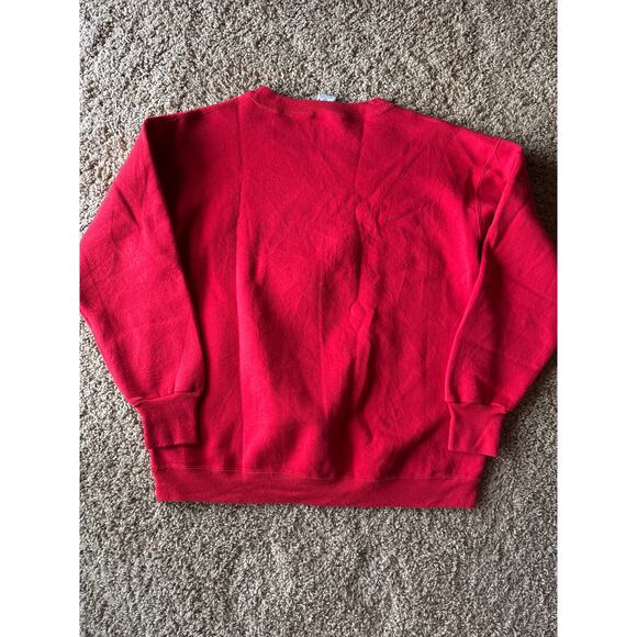 Vintage NCAA U of Miami Hurricanes USA Made Red Galt Sand L Crewneck Sweatshirt - Picture 7 of 10